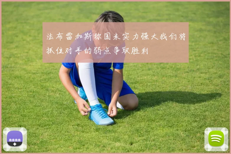 法布雷加斯称国米实力强大我们将抓住对手的弱点争取胜利